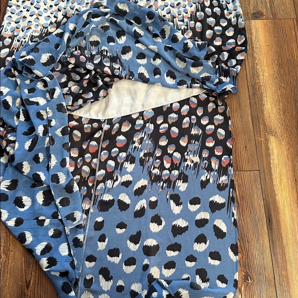 NIC+ZOE Blue Dahlia spaghetti strap maxi dress Medium - Picture 9 of 10